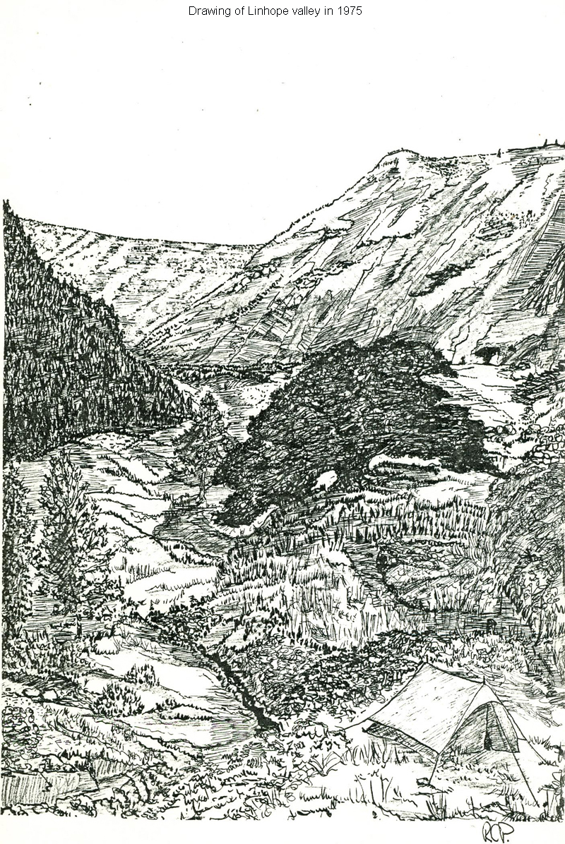 Linhope Linn Valley sketch